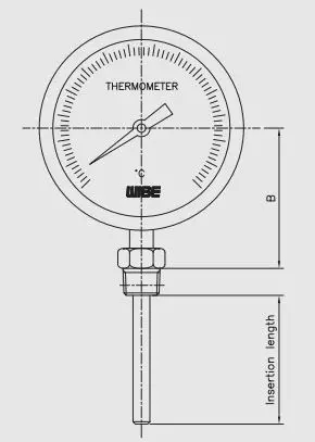 cấu tạo đồng hồ đo nhiệt độ chân đứng