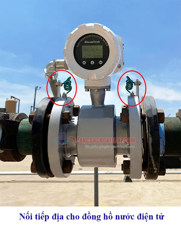 Nối đất cho đồng hồ nước điện tử