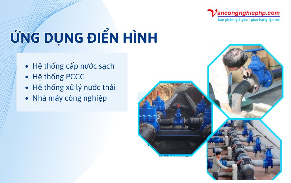 ứng dụng van cổng ty chìm