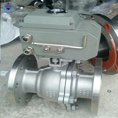Hình ảnh van bi lắp bích điện