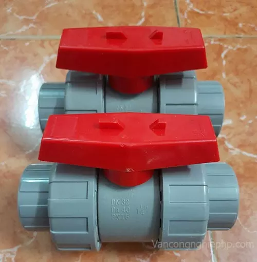 van-bi-nhua-rac-co-2-dau Van bi nhựa rắc co 2 đầu