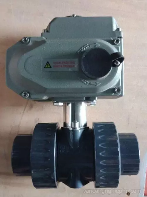 van-bi-nhua-upvc-dieu-khien-dien van bi nhựa upvc điều khiển điện