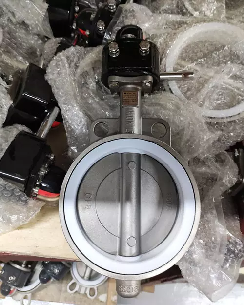 van bướm inox tay quay Wonil Hàn Quốc