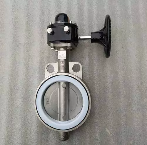 Van bướm inox tay quay Wonil Korea