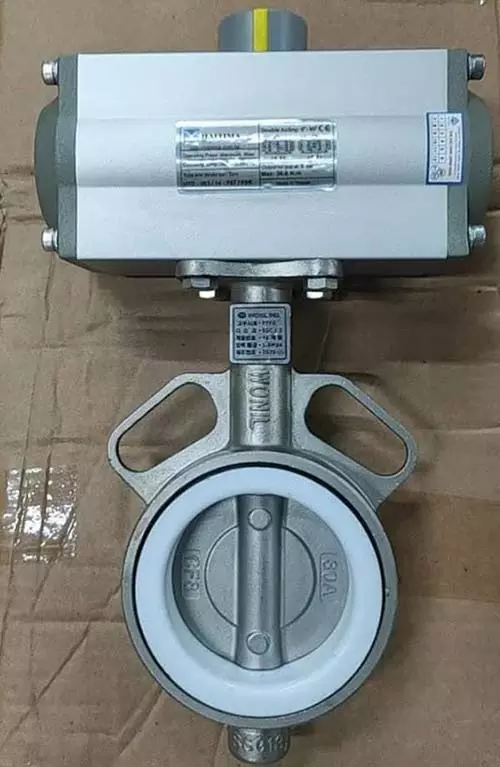 Van bướm inox Wonil điều khiển bằng khí nén