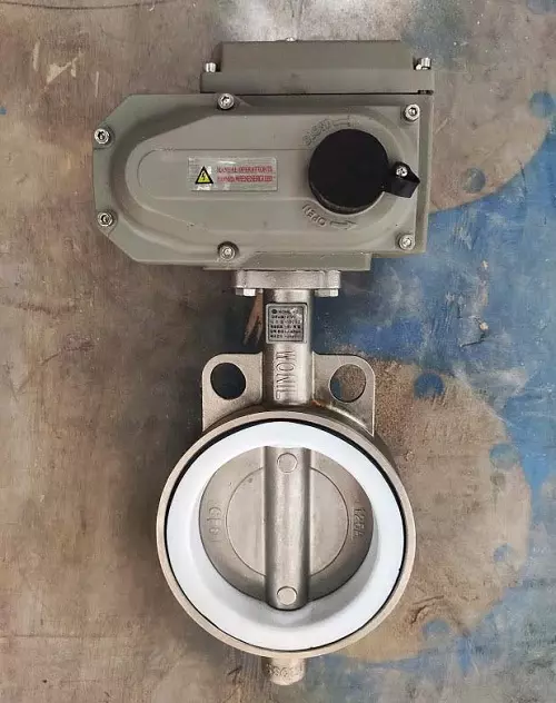 Van bướm inox Wonil điều khiển bằng điện