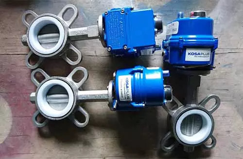 van-canh-buom-inox-dieu-khien-dien-kosaplus-han-quoc van cánh bướm điều khiển điện Kosaplus Hàn Quốc