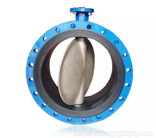 Van cánh bướm mặt bích điều khiển điện