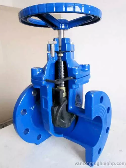 Van cổng ty chìm cánh cao su
