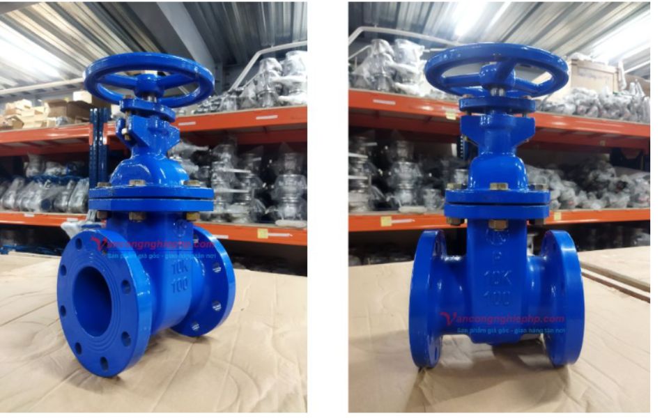 van cổng ty chìm tay quay