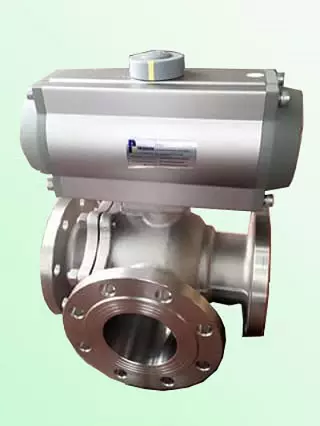 van bi 3 ngã điều khiển bằng khí nén