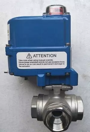 van bi điều khiển bằng động cơ điện