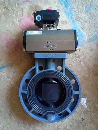 van bướm nhựa điều khiển bằng khí nén kosaplus