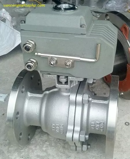 vanbidieukhiendienmatbichdn80 Van bi điều khiển điện mặt bích DN80