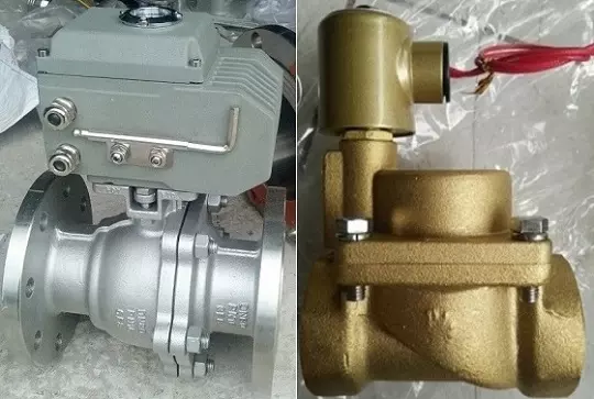 van bi điều khiển điện và van điện từ