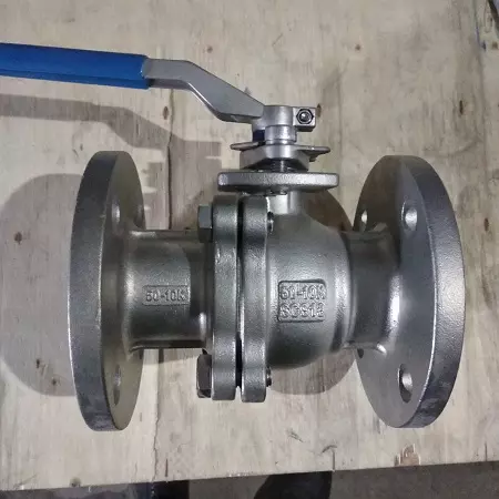 van bi inox 304 mặt bích tay gạt