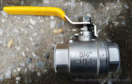 vanbiinoxtaygat2manh van bi inox tay gạt 2 mảnh