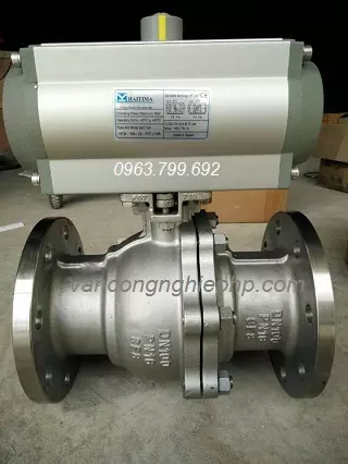 vanbilapbichdieukhienkhinendn100 van bi lắp bích điều khiển khí nén dn100