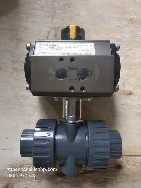 van bi nhựa điều khiển bằng khí nén Kosaplus - Hàn Quốc