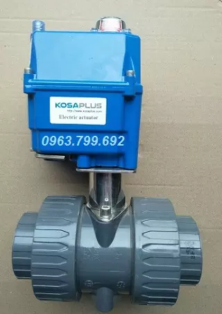 van bi nhựa pvc điều khiển điện