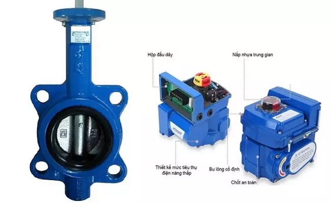 van bướm điều khiển điện Hàn Quốc