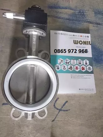 vanbuominoxtayquay304hanquoc van bướm inox tay quay 304 Hàn Quốc