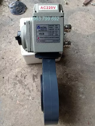 van bướm nhựa điều khiển bằng động cơ điện