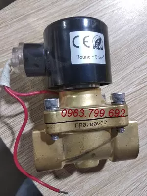 vandienturoundstarlapren van điện từ round star thân đồng lắp ren