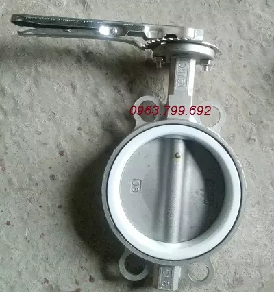 van bướm inox tay gat