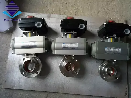 Van bướm vi sinh điều khiển khí nén