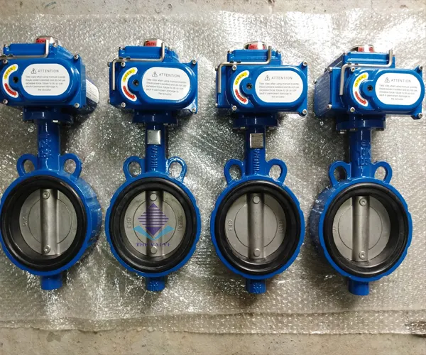 Van bướm wafer điều khiển điện