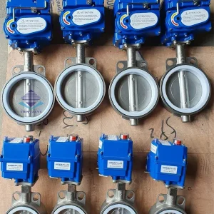 Van bướm wafer điều khiển điện