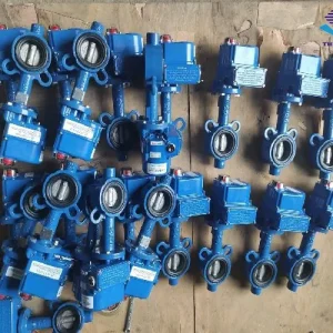 Van bướm wafer điều khiển điện