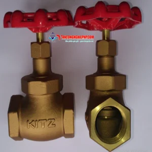 Hình ảnh thực tế van chặn đồng Kitz