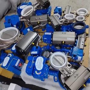 Van bướm điều khiển khí nén Hàn Quốc