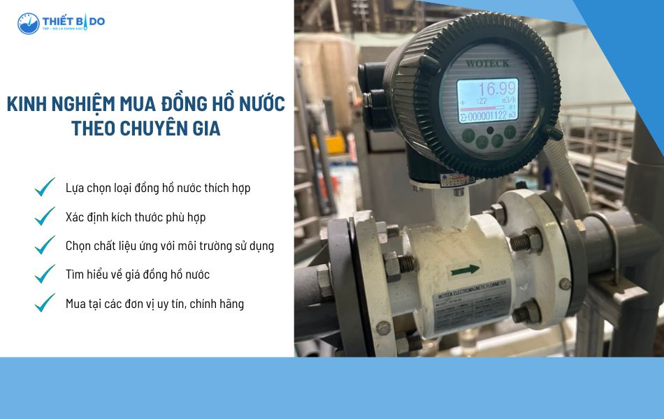 kinh nghiệm mua đồng hồ nước chia sẻ từ chuyên gia