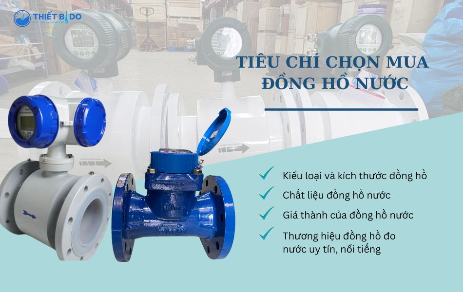 tiêu chí mua đồng hồ nước