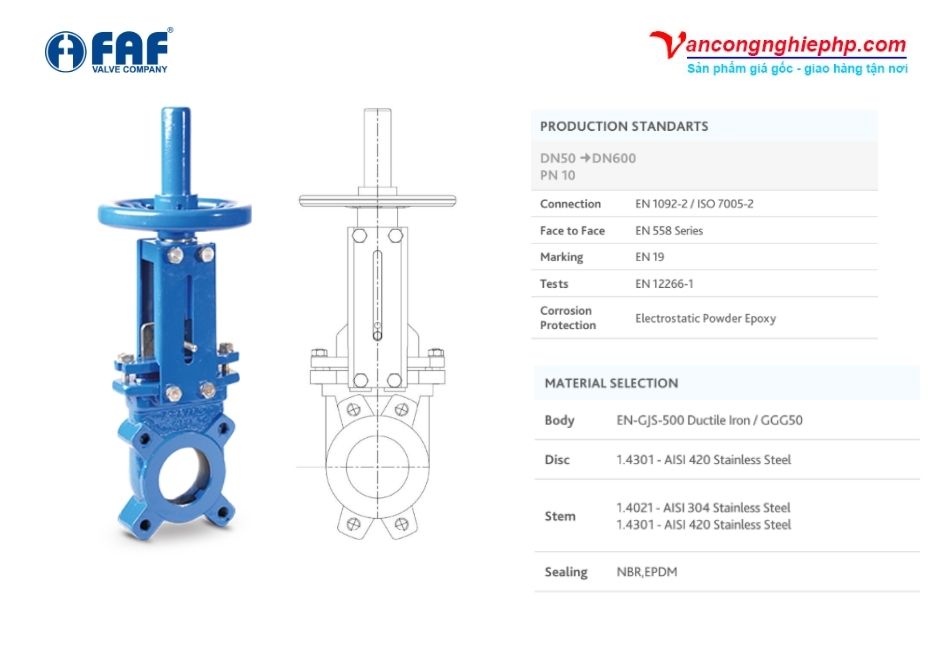 van cửa dao faf 6500
