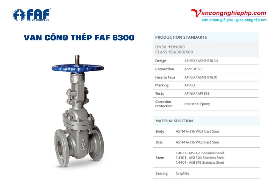 van cửa thép faf 6300
