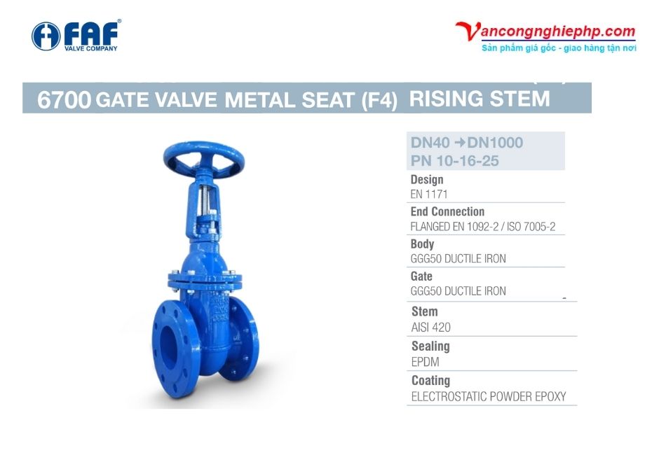 van cửa ty nổi faf 6700