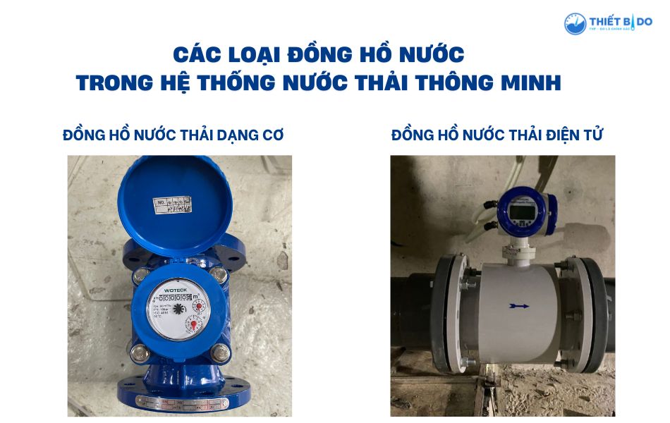 các loại đồng hồ trong hệ thống nước thải