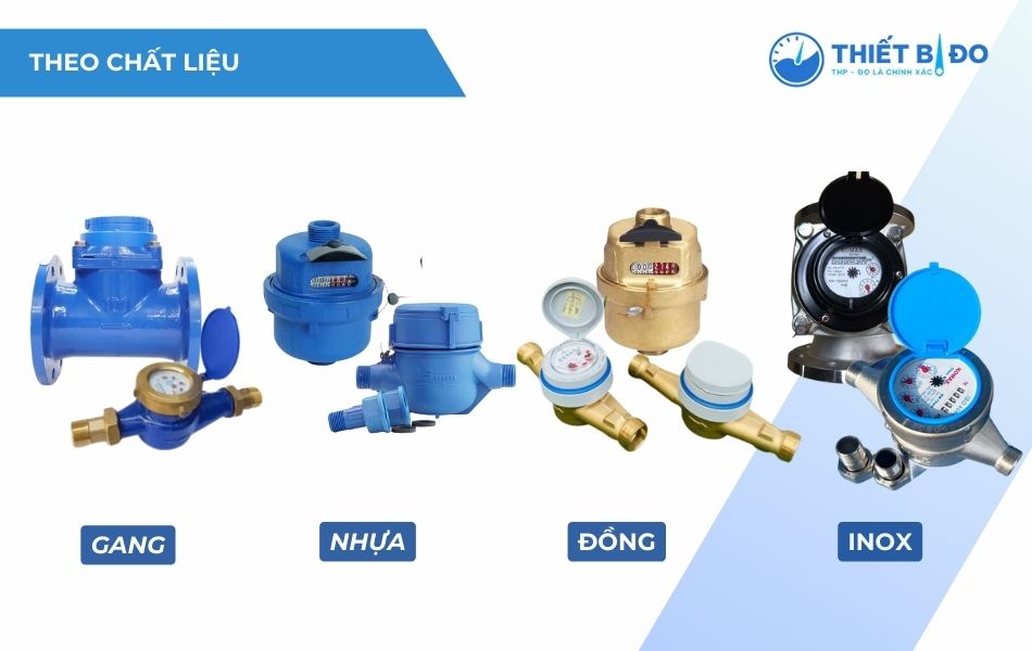 Các loại đồng hồ nước theo chất liệu chế tạo