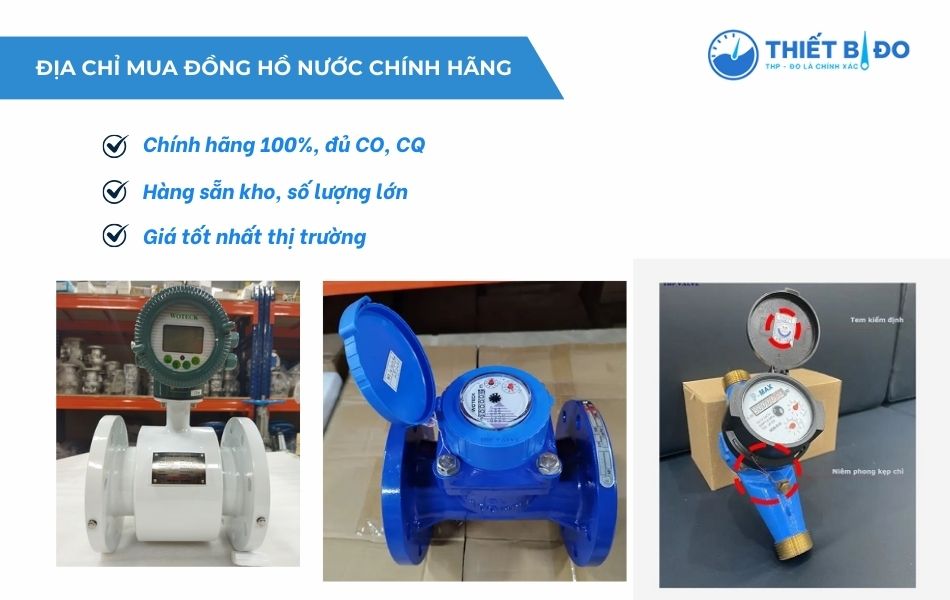 Gợi ý địa chỉ mua đồng hồ nước uy tín, giá tốt - Thiết bị đo THP