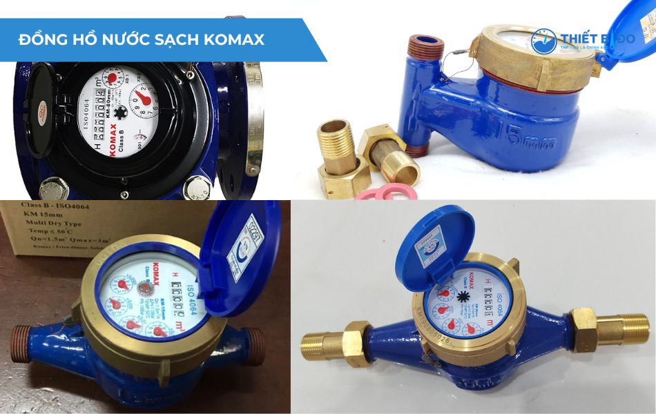 Đồng hồ đo nước sạch Komax - Hàn Quốc