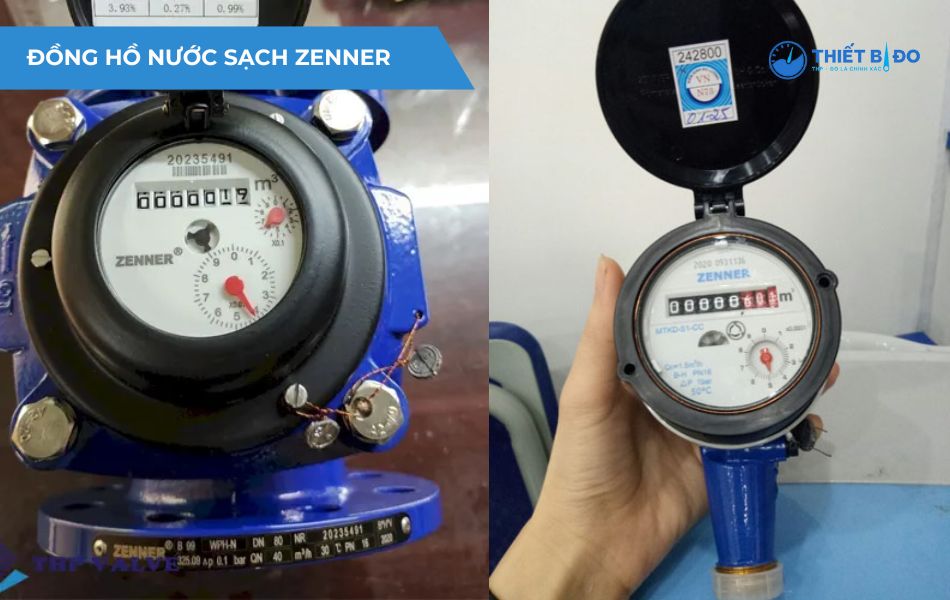 Đồng hồ đo nước sạch Zenner - Đức