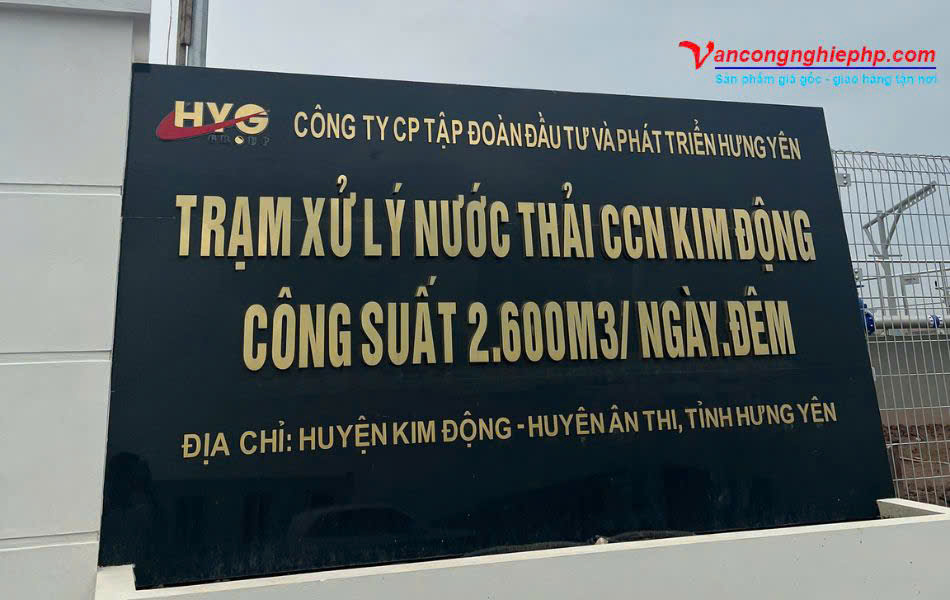 Trạm xử lý nước thải trong Cụm công nghiệp Kim Động tỉnh Hưng Yên