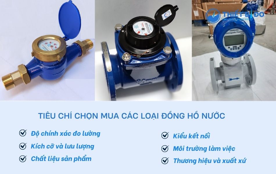 Kinh nghiệm chọn mua đồng hồ nước dựa theo các tiêu chí lựa chọn