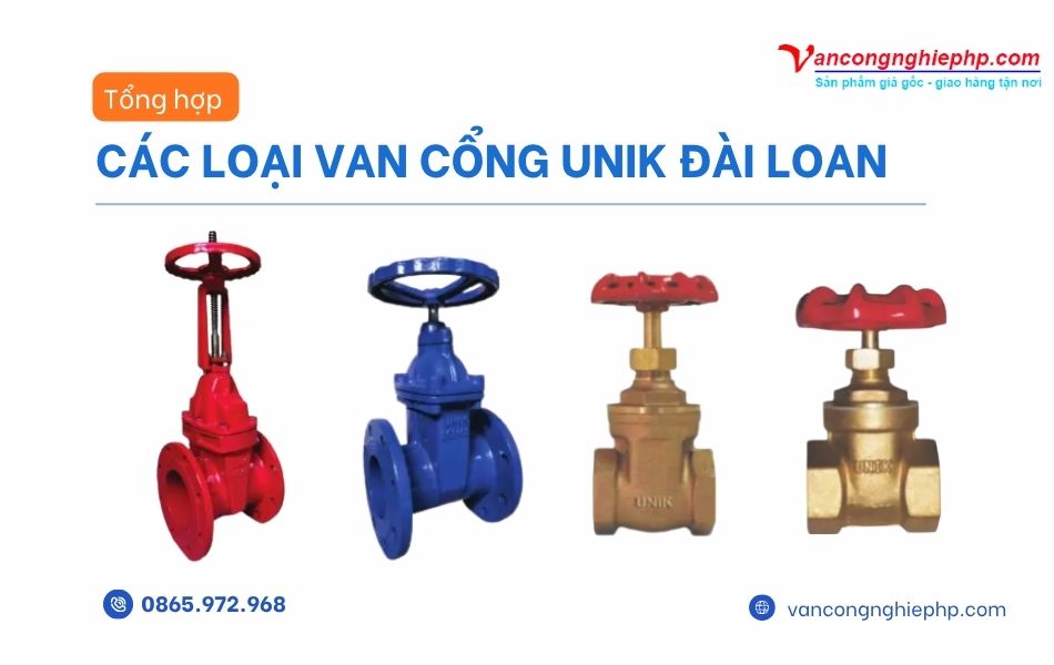 các loại van cổng unik đài loan