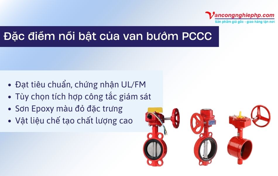 Đặc điểm nổi bật của dòng van bướm PCCC