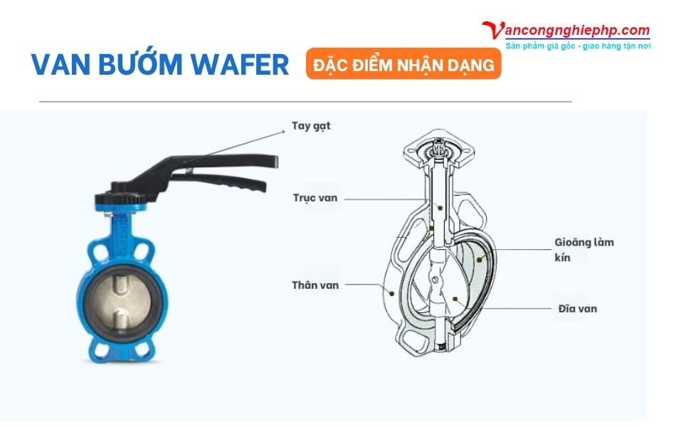 Đặc điểm nhận dạng van bướm loại wafer